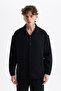 Men's Koton Linen Blended Long Sleeve Apaj Collar Shirt, Elastic Waist Pants Set - 2