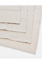Beige Lace Embroidered Cotton Napkin With Holder Set 5 Piece - 4