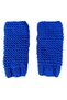 - Emine 9106 8920 Hand Knitted Women's Beanie Neck Collar Gloves 3-Piece Winter Knitting Set - Blue - 5