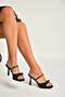 Y518710204 Black Fabric Stiletto Heel U Women's Slippers - 2