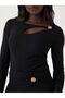 Ribbed top with peek-a-boo cutout - 3
