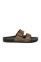 Mink Double Striped Lightweight Leather Men's Slipper Pc-7038 m
