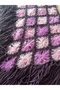 Handmade Angora Wool Motif Poncho – Boho Style Women's Knitted Poncho - 5