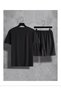 Men's T-Shirt Shorts - T-Shirt with Shorts Bottom Top Set a Printed Crew Neck - 2