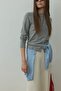 Gray Arya Knitwear Cardigan