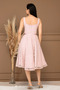 Lace Sequin Balen Detailed Midi Dress - Powder - 8