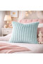 Mint Plush Cushion Cover 43X43 cm Soft-Textured Decorative Armchair Pillowcase - 2