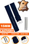Genuine Leather Watch Band Strap Compatible with 16mm Watches L04Mk-16Mm