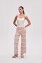 Long patterned flare-bottom trousers - 2