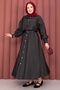 Shirt & Skirted Hijab Tensel Set Black
