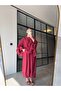 Cape Detail t Sheer Blouse Bordo - 4