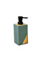 Bamboo Detailed 300 ml Liquid Soap Dispenser Modern Design Stylish Soap Dispenser for Kitchen & Bathroom - 2