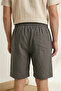 Men's Smoked 100% Cotton Linen Muslin Shorts Comfortable Fit Summer Breathable Lightweight Fabric Back Pocketed Casual - 6