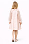 Girl's Powder Floral Appliqué Dress – Elegant Special Occasion Model with Tulle Sleeves, Ages 2-6 - 3