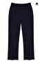 Women's Meliss Slim Two-Thread Regular Waist Elastic Loose Wide-Leg Eat Pants Dark Blue - 2