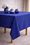 Velvet D Textured Dertsiz m Tablecloth Economic Elegant for the Kitchen and Living Room Blue