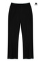 Women's Meliss Slim Two Thread Regular Waist Elastic Loose Wide-Leg Eat Pants Black - 2