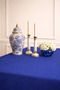 Velvet D Textured Dertsiz m Tablecloth Economic Elegant for the Kitchen and Living Room Blue - 3