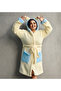 Plush Welsoft Fleece Dressing Gown – Hooded , Pocketed , Soft Texture - 7