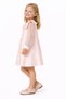 Girl's Powder Floral Appliqué Dress – Elegant Special Occasion Model with Tulle Sleeves, Ages 2-6 - 5