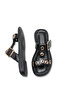 Leda Lia Women's Slippers 0012283 Black Rustic - 5