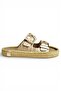U596030209 Gold Knitted Look Women's Slipper - 6