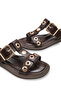 Leda Lia Women's Slippers 0012283 Brown Rustic