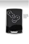 Clio4 Fluence Key Case Cover Only Compatible with Keyless Go Black Silver - 2