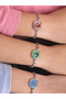 3Pcs Powerpuff Girls Best Friends Double Necklace Bff Friendship Steel Printed Bracelet - 3