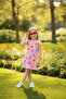 3Pcs Girls' Rope Strap L Stretch Fabric Summer Dress - 2