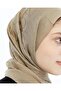 شال أليا - شعار منقوش - بيج غامق - 3