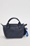Blue Rope S Fringed Charm Detailed Handmade Bag - 4