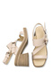Nashira Cara Women's Heeled Sandals 0012341 Beige - 5