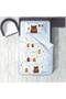 Children's Room Cotton Lu Duvet Cover Set Bed Sheet Sız Orman Hayvanları No.00123