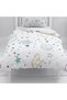 Children's Room Cotton Lu Duvet Cover Set Bed Sheet Sız Uzay No.55131 - 6