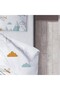 Children's Room Cotton Lu Duvet Cover Set Bed Sheet Sız Airplanes and Balloons - 5