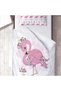 Children's Room Cotton Lu Duvet Cover Set Bed Sheet Sız Flamingo No.00048 - 3