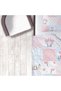 Children's Room Cotton Lu Duvet Cover Set Bed Sheet Sız Flamingos No.50012 - 4