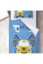 Children's Room Cotton Lu Duvet Cover Set Bed Sheet Sız Yarış Arabası - 3