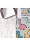 Children's Room Cotton Lu Duvet Cover Set Bed Sheet Sız Dinosauers No.01338 - 4