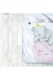 Children's Room Cotton Lu Duvet Cover Set Bed Sheet Sız Sleeping Elephant, Moon - 7