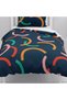 Children's Room Cotton Lu Duvet Cover Set Bed Sheet Sız Abstract Curved Lines - 6