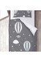 Children's Room Cotton Lu Duvet Cover Set Bed Sheet Sız Hot Air Balloons - 3