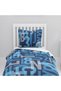 Children's Room Cotton Lu Duvet Cover Set Bed Sheet Sız Letters and Numbers - 3