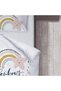Children's Room Cotton Lu Duvet Cover Set Bed Sheet Sız Gökkuşağı Ve Yıldızlar - 5