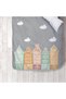 Children's Room Cotton Lu Duvet Cover Set Bed Sheet Sız Houses, City Skyline - 6