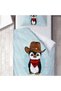 Children's Room Cotton Lu Duvet Cover Set Bed Sheet Sız Kovboy Penguen - 3
