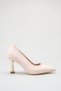 Pointed Toe Thin Gold Heel Detailed Stylish Women's Stiletto Shoes - 3