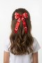 23 April Special Occasions Satin Clip Buckle with Turkish Flag Bow for School and Daily Use Red - 4