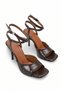 Larissa Lia Women's Heeled Shoes 0012716 Brown Rustic